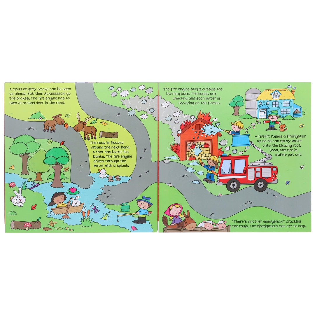 Convertible Fire Engine – Great Value Sit In Fire Engine, Interactive Playmat & Fun Storybook By Amy Johnson - Ages 2+ - Board Book