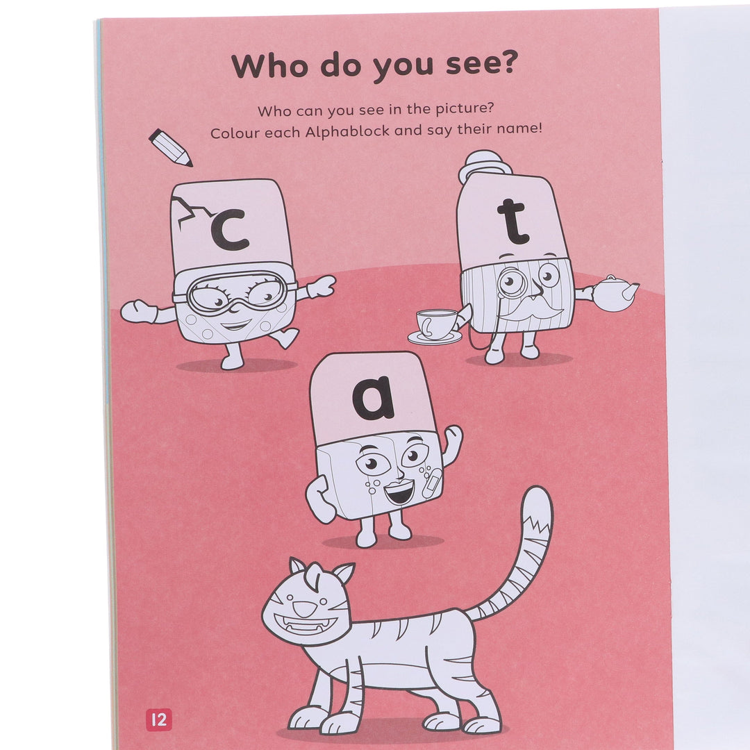 Numberblocks and Alphablocks Red Level 1 Collection 6 Workbooks Set With Fun Stickers - Ages 3-5 - Paperback