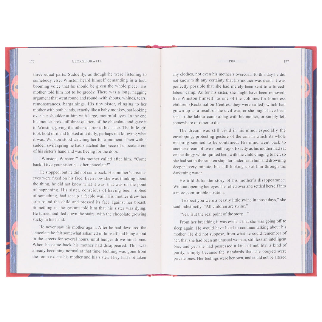 1984: by George Orwell - Fiction - Sprayed Edges Hardback