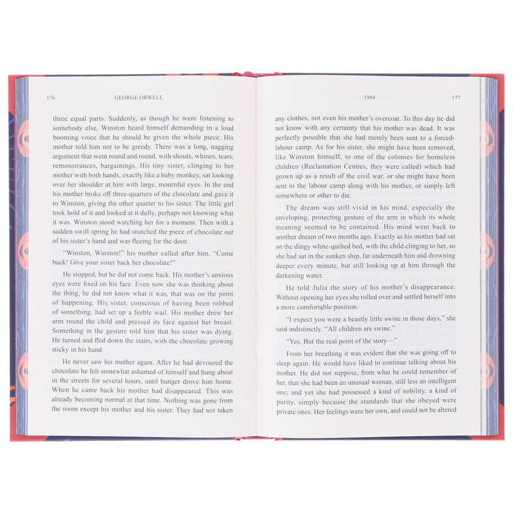 1984: by George Orwell - Fiction - Sprayed Edges Hardback