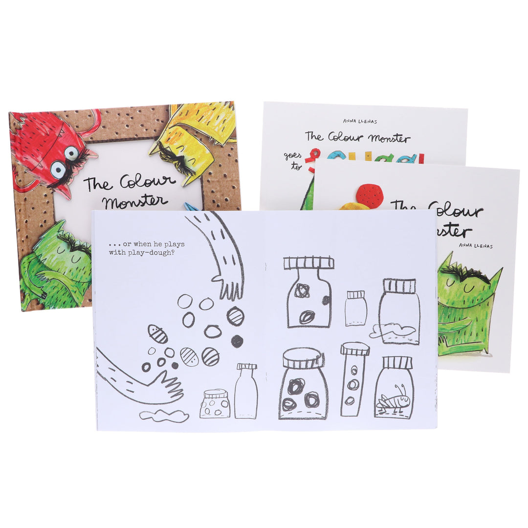 The Colour Monster by Anna Llenas: 4 Books Collection Set - Ages 2-4 - Paperback/Hardback