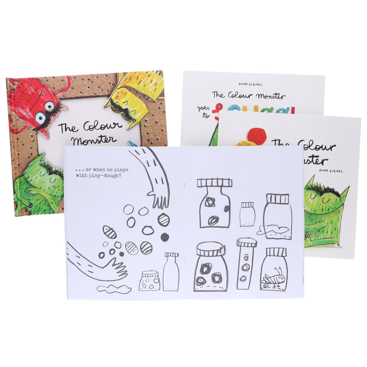 The Colour Monster by Anna Llenas: 4 Books Collection Set - Ages 2-4 - Paperback/Hardback
