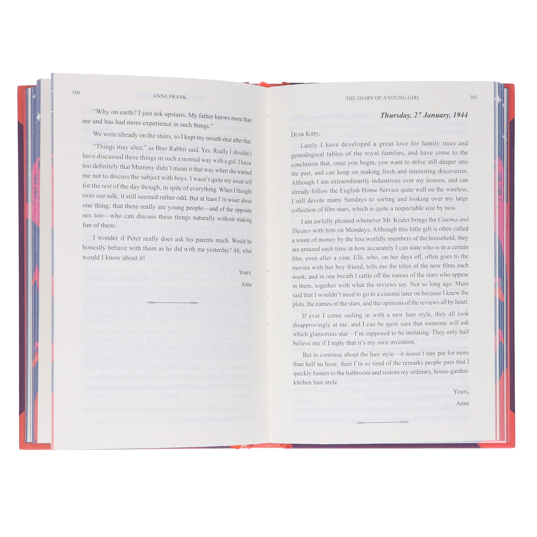 Diary Of A Young Girl Book by Anne Frank: A Heartfelt Journey of Courage and Resilience With Sprayed Edges - Non Fiction - Hardback