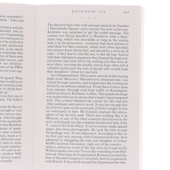 A Jack Ryan, JR & John Clark Novels by Tom Clancy 10 Books Collection Set - Fiction - Paperback