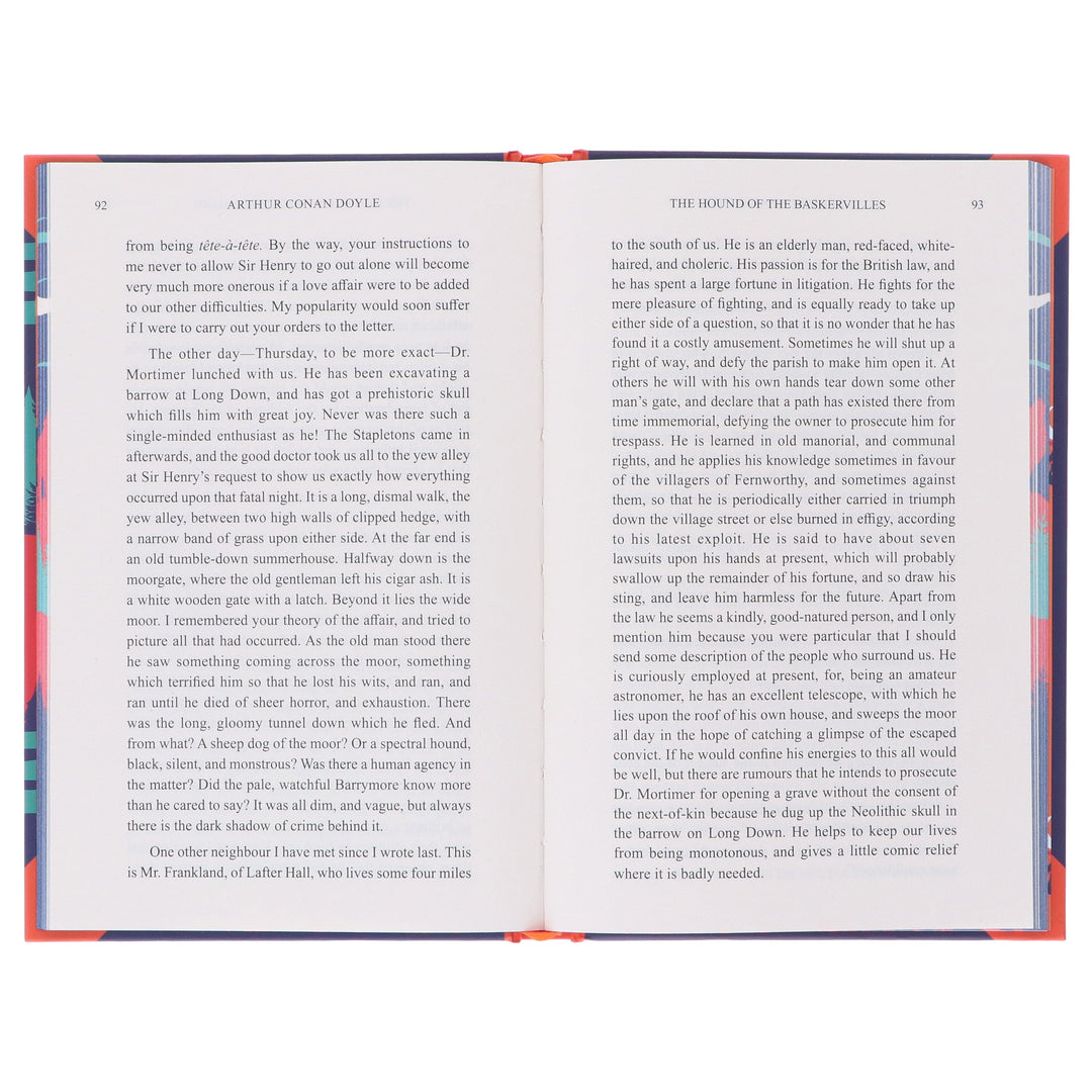 The Hound Of The Baskervilles by Arthur Conan Doyle - Fiction - Sprayed Edges Hardback