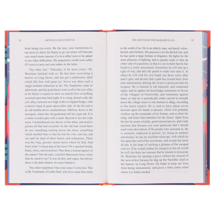 The Hound Of The Baskervilles by Arthur Conan Doyle - Fiction - Sprayed Edges Hardback