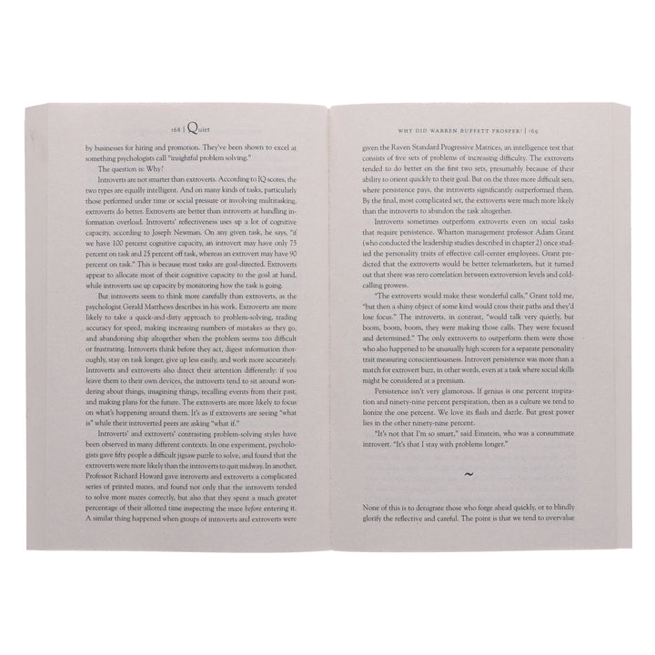 Quiet: The Power of Introverts in a World That Can't Stop Talking By Susan Cain - Non Fiction - Paperback Non-Fiction Penguin