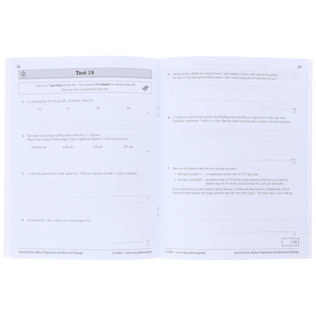 CGP GCSE Maths AQA Higher Level Exam Guide 3 Books Collection Set (Includes Online Edition, Videos & Quizzes)- Paperback