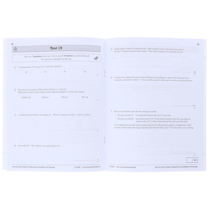 CGP GCSE Maths AQA Higher Level Exam Guide 3 Books Collection Set (Includes Online Edition, Videos & Quizzes)- Paperback
