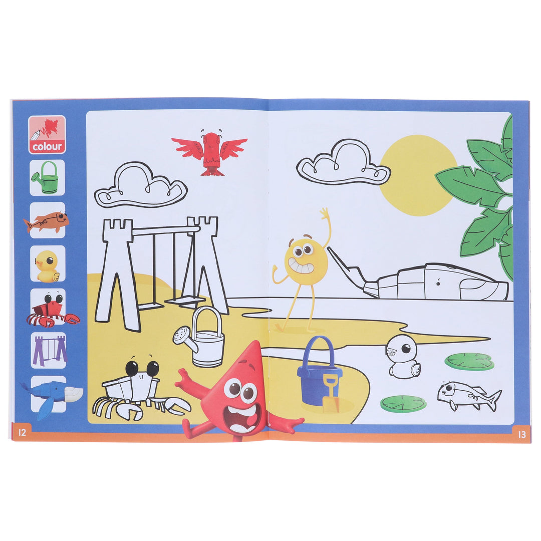 Colourblocks Colouring Fun: A Colouring Activity Book: Time for a colour adventure! - Ages 3-6 - Paperback