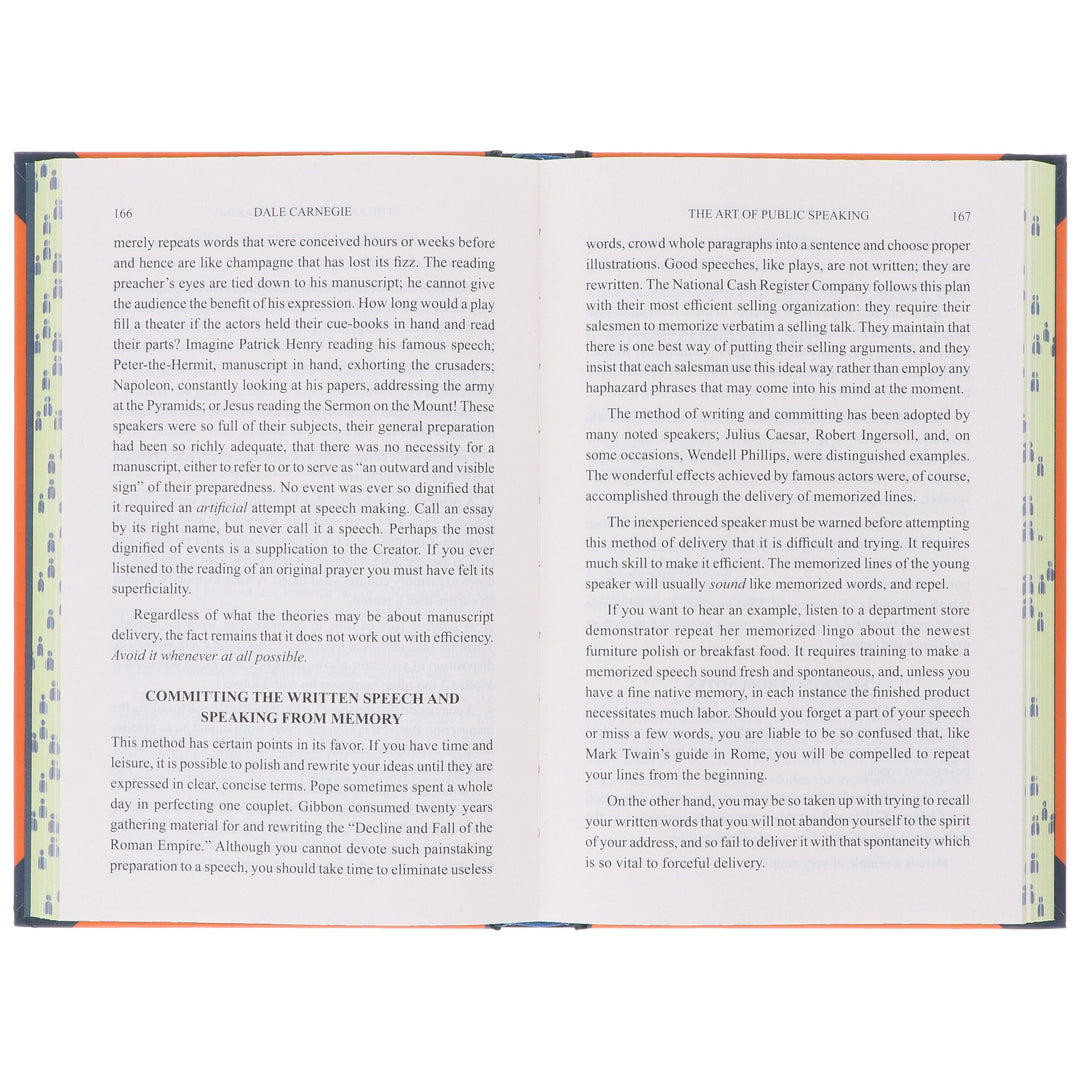The Art Of Public Speaking by Dale Carnegie - Non Fiction - Sprayed Edges Hardback