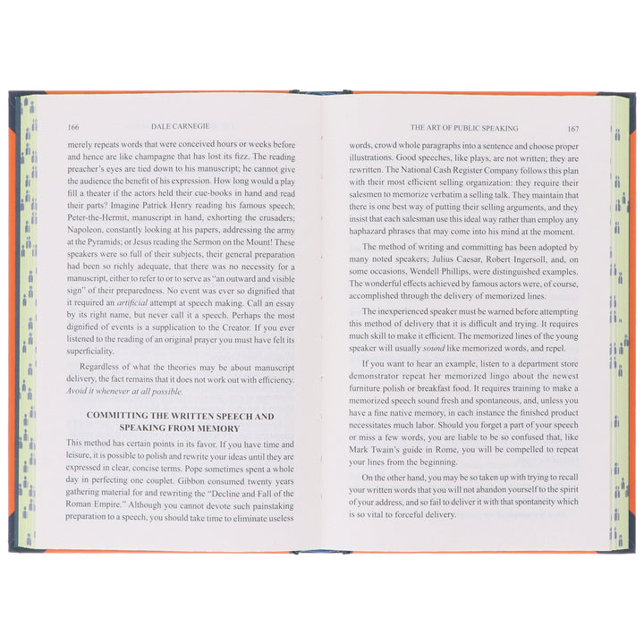 The Art Of Public Speaking by Dale Carnegie - Non Fiction - Sprayed Edges Hardback