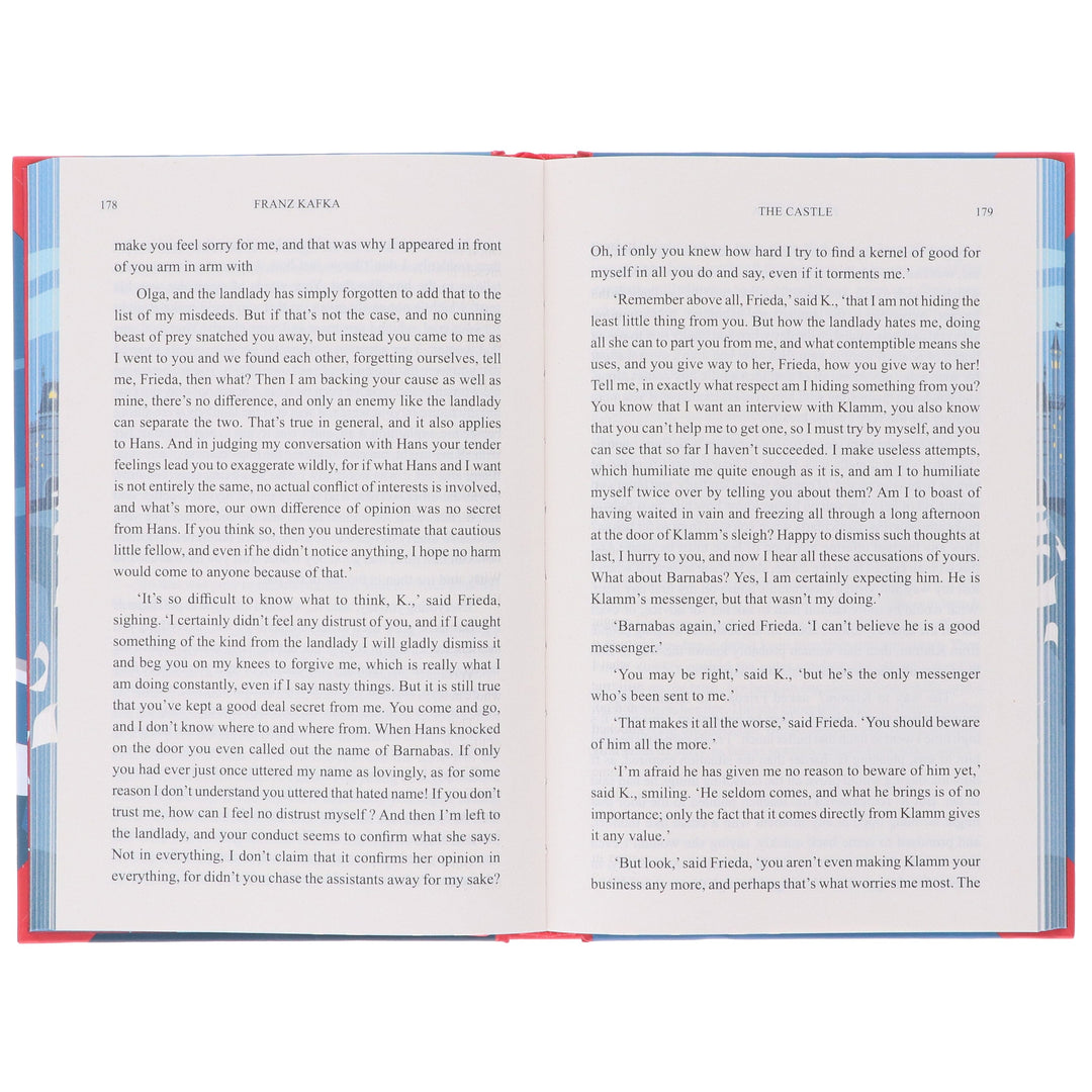 The Castle By Franz Kafka - Fiction - Sprayed Edges Hardback