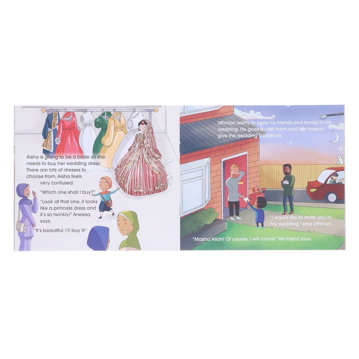 Hassan and Aneesa Children Islamic 5 Books Collection Set By Yasmeen Rahim - Ages 2-7 - Paperback