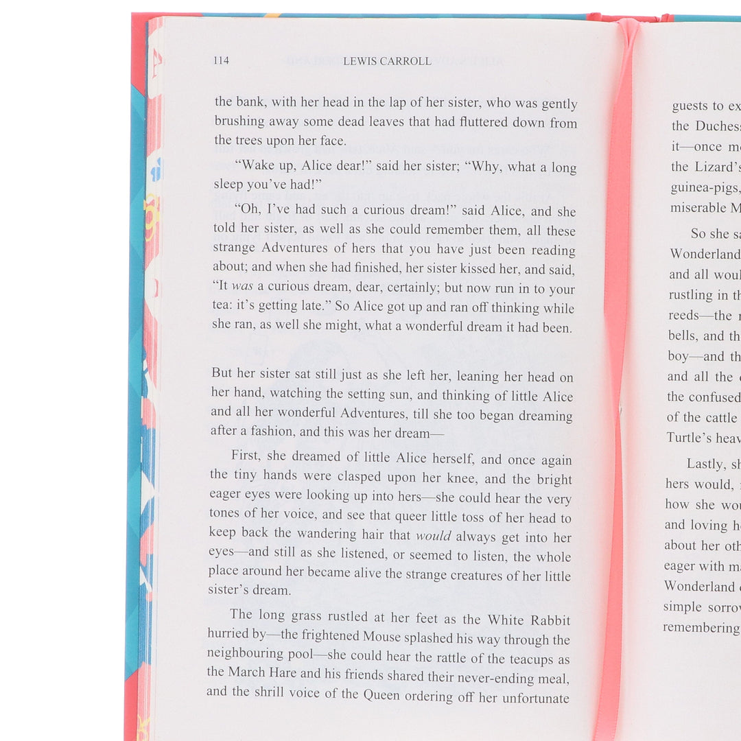 Alice's Adventures in Wonderland & Through the Looking-Glass by Lewis Carroll - Fiction - Sprayed Edge Hardback