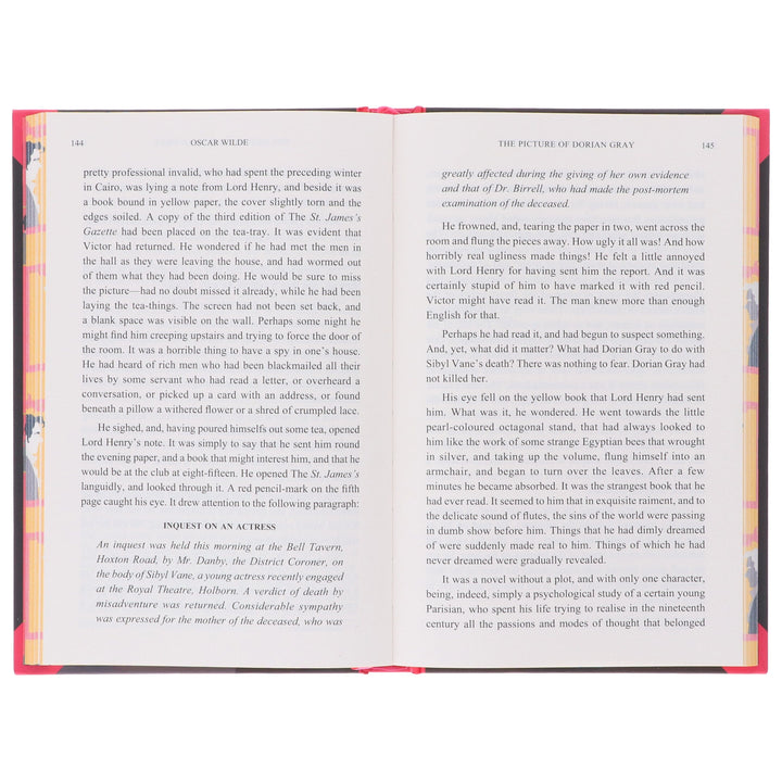 The Picture of Dorian Gray by Oscar Wilde - Fiction - Sprayed Edges Hardback