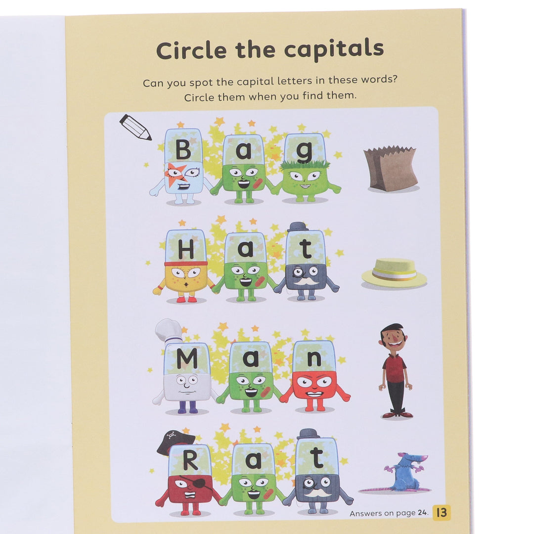 Numberblocks and Alphablocks Red Level 1 Collection 6 Workbooks Set With Fun Stickers - Ages 3-5 - Paperback
