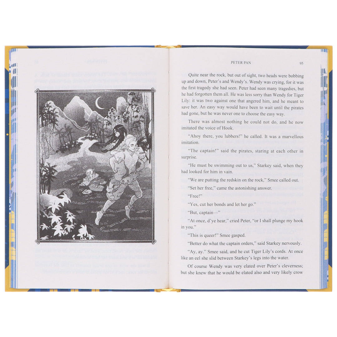 Peter Pan by J. M. Barrie - Fiction - Sprayed Edges Hardback