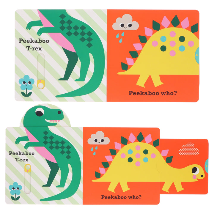 Peekaboo: Lion, Zoo, Bear & Dinosaur by Camilla Reid Illustrated 4 Books Collection Set - Ages 0-5 - Board Book