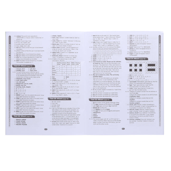 Bond 11+ 10 Minute Tests (Year 9-10) By Oxford 4 Books Collection Set - Paperback