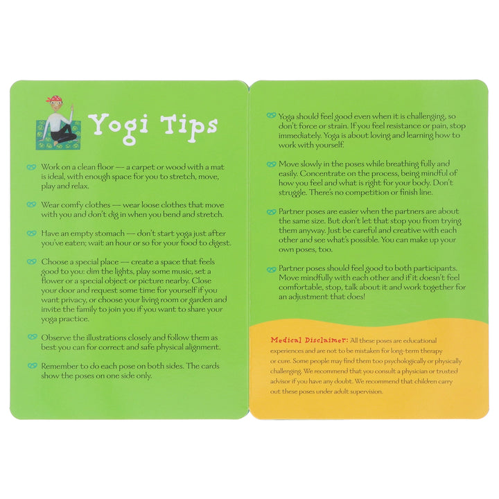 Yoga Pretzels: 50 Fun Yoga Activities for Kids and Grownups by Tara Guber & Leah Kalish - Ages 4+ - Yoga Cards