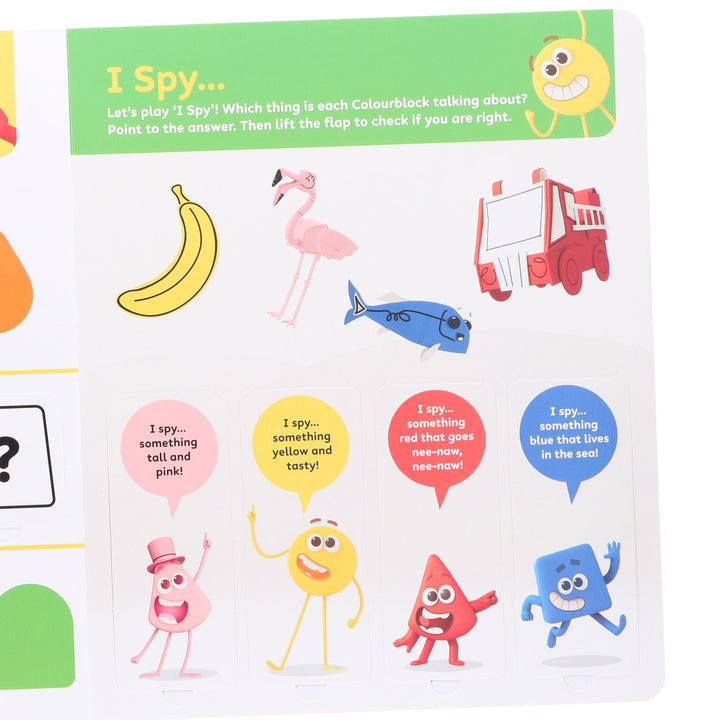 Colourblocks Colour Play: A Lift-the-Flap Book By Sweet Cherry Publishing - Ages 3-5 -  Board book