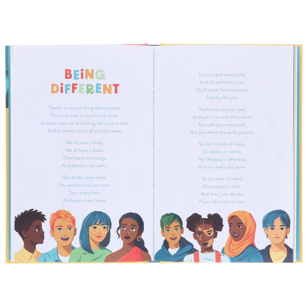 Being you: Poems of positivity to support kids’ emotional wellbeing by Daniel Thompson - Ages 7+ - Hardback