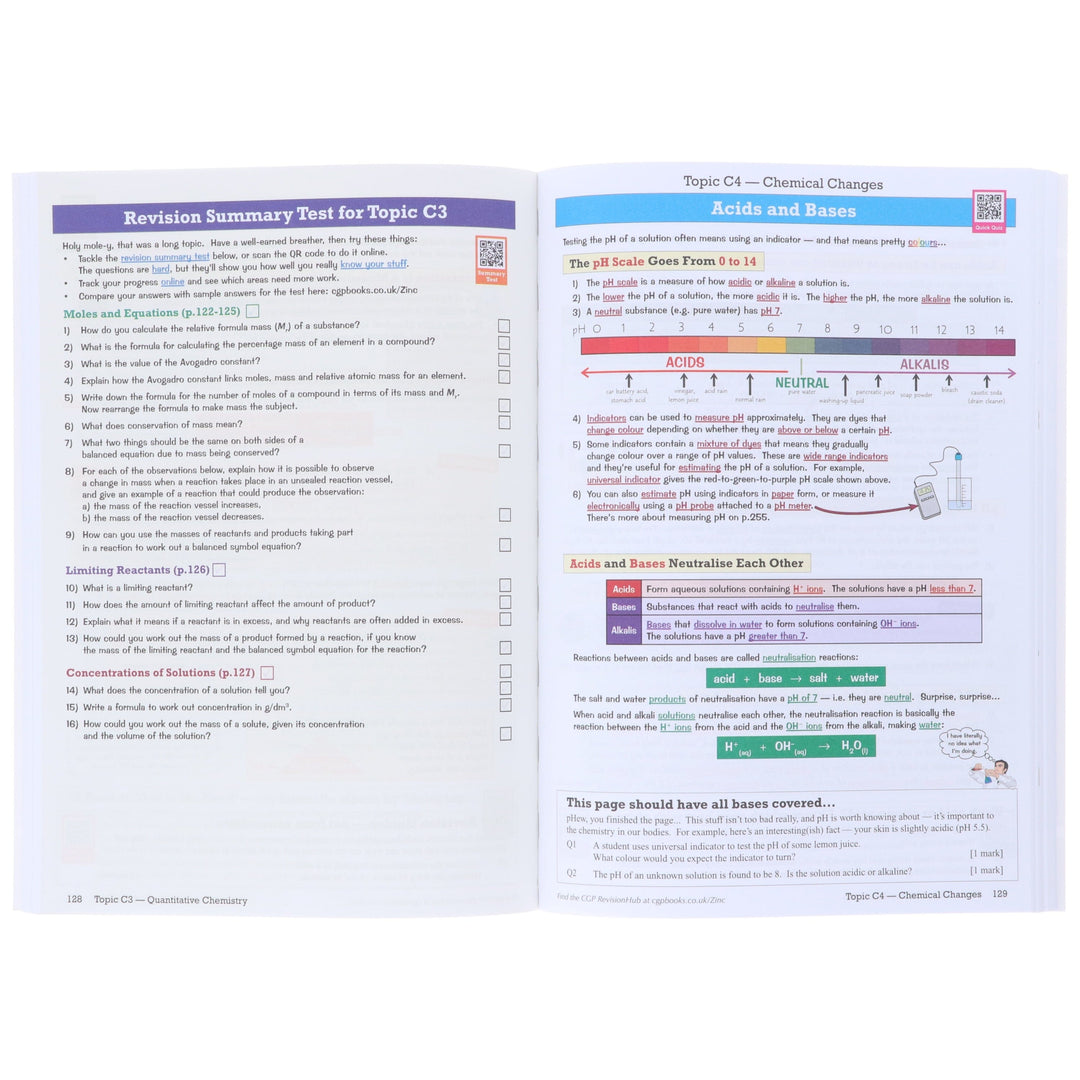 CGP GCSE AQA Combined Science Higher Level Revision Guide & Exam Practice Workbook 2 Books Set - Paperback