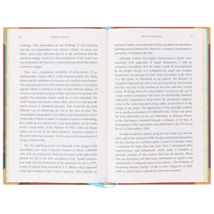 My Inventions by Nikola Tesla - Non Fiction - Sprayed Edges Hardback