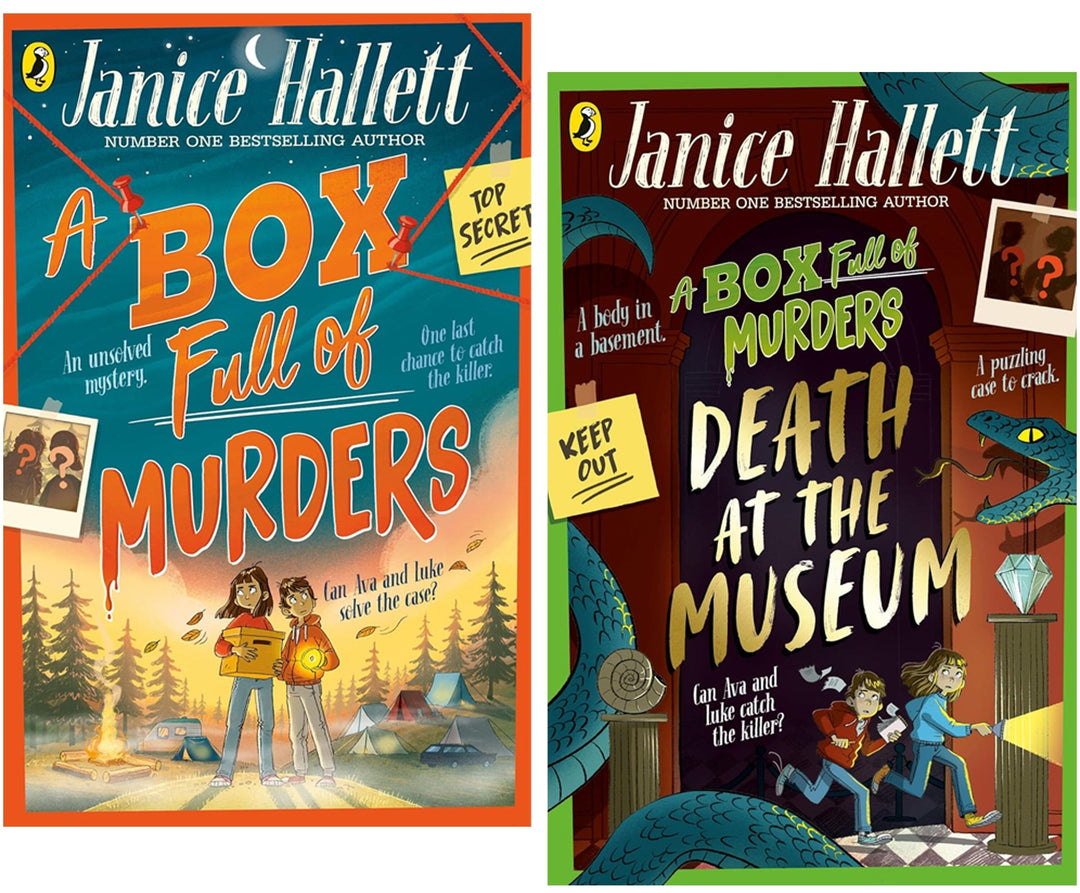 A Box Full of Murders Series by Janice Hallett Illustrated 2 Books Collection Set - Ages 9+ - Paperback