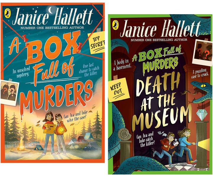 A Box Full of Murders Series by Janice Hallett Illustrated 2 Books Collection Set - Ages 9+ - Paperback