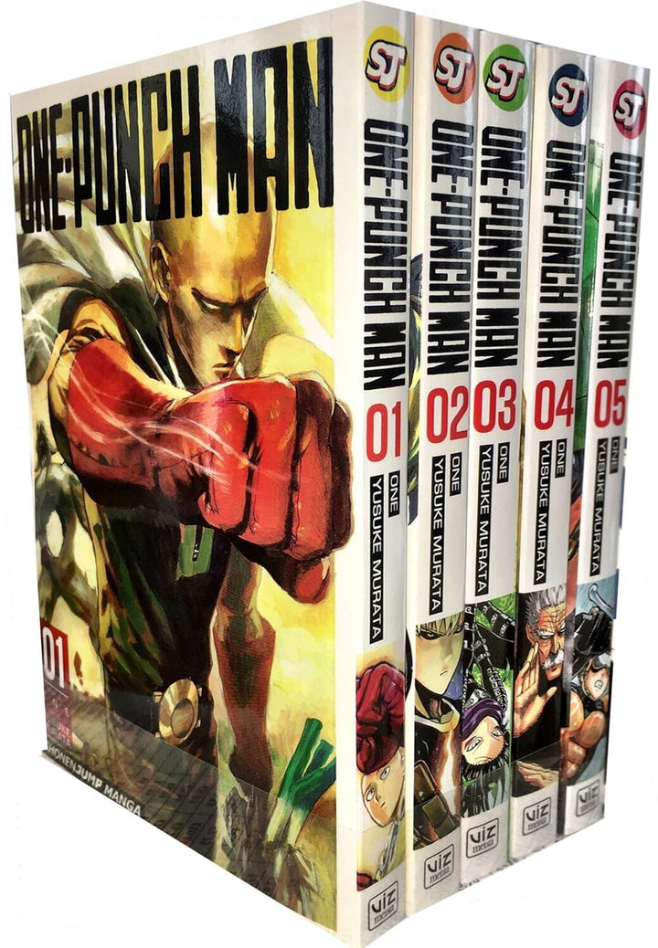 One-Punch Man Series (Vol 1-5) by ONE & Yusuke Murata 5 Books Collection Set - Manga - Paperback
