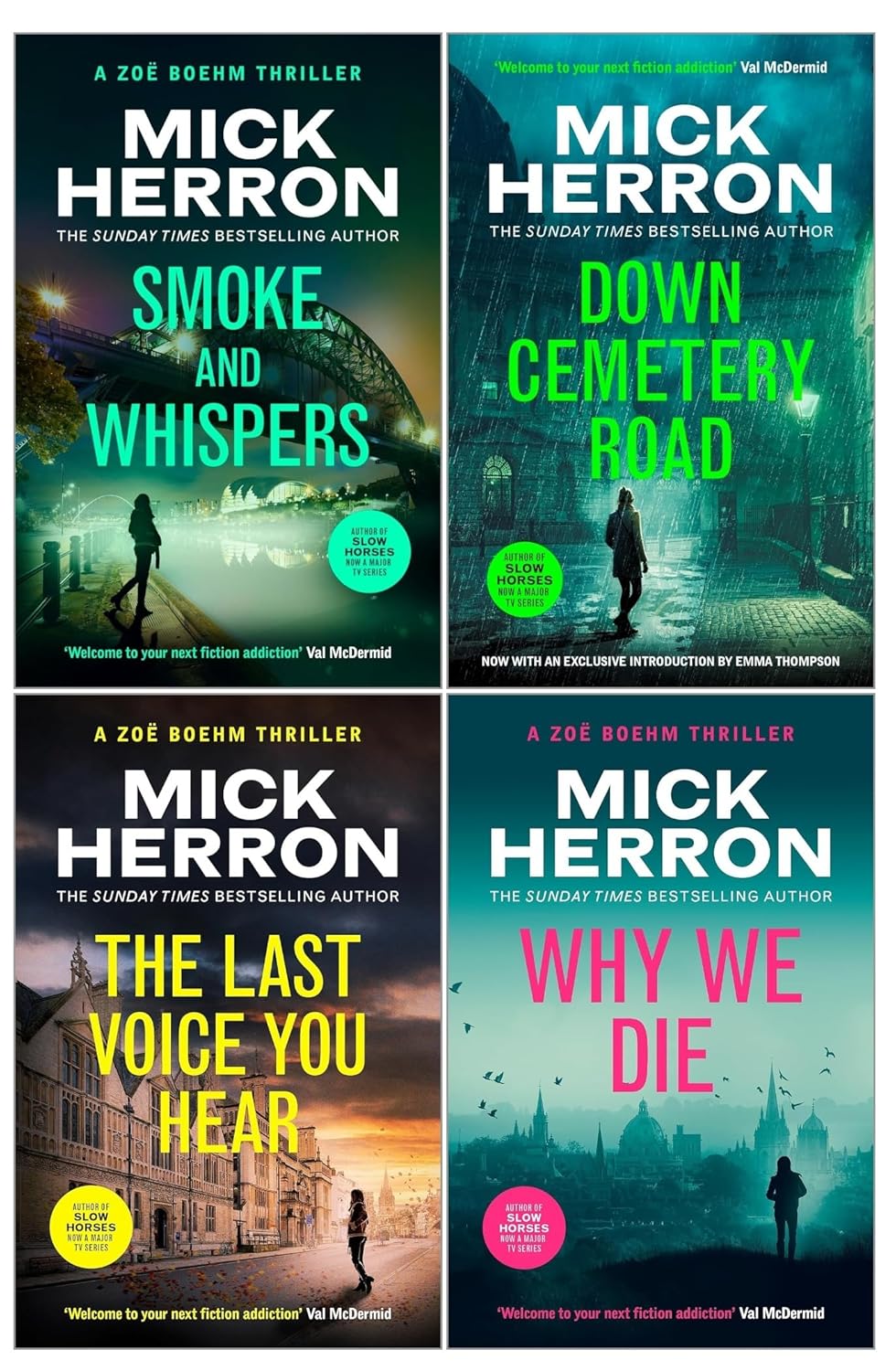Zoë Boehm Thrillers by Mick Herron 4 Books Collection Set - Fiction - Paperback