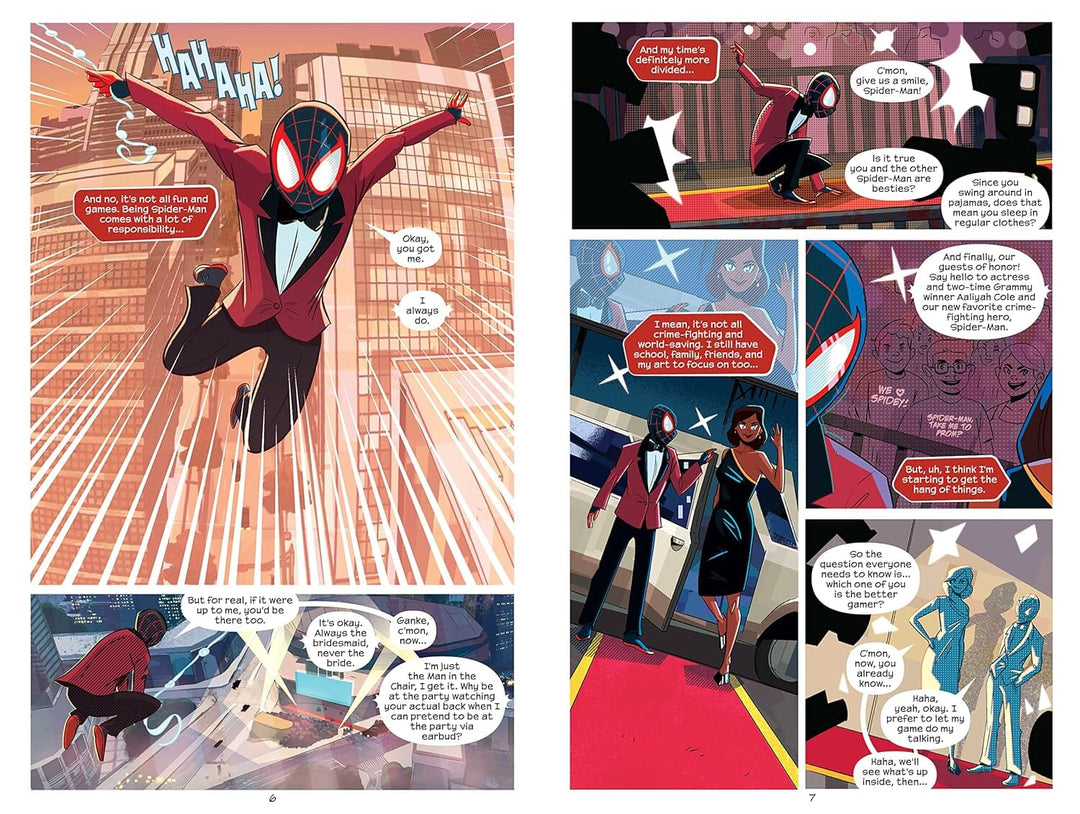 Miles Morales: A Spider-Man Graphic Novels by Justin A. Reynolds Illustrated 2 Books Collection Set - Ages 10+ - Paperback