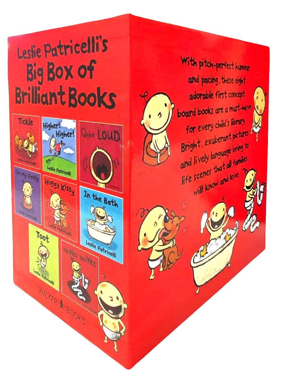 Leslie Patricelli's Big Box of Brilliant 8 Books Collection Box Set - Ages 1-3 - Board Book