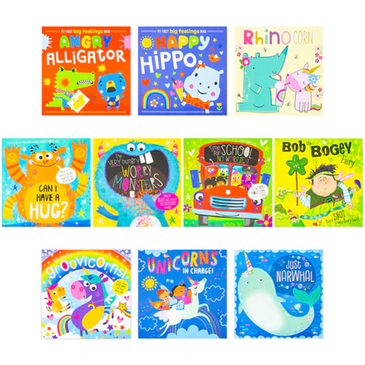 Children's Magical Monster Picture Books Collection Illustrated 10 Books Set - Ages 3+ - Paperback