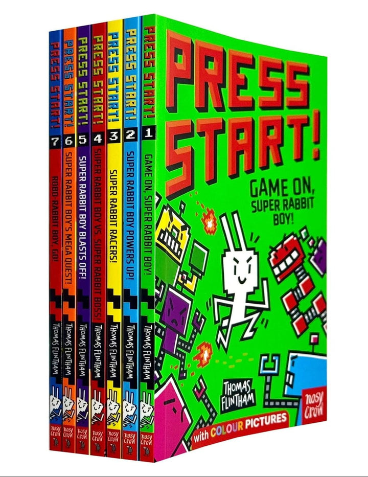 Press Start! Series by Thomas Flintham 7 Books Full-Colour Graphic Novels Collection Set - Ages 5+ - Paperback