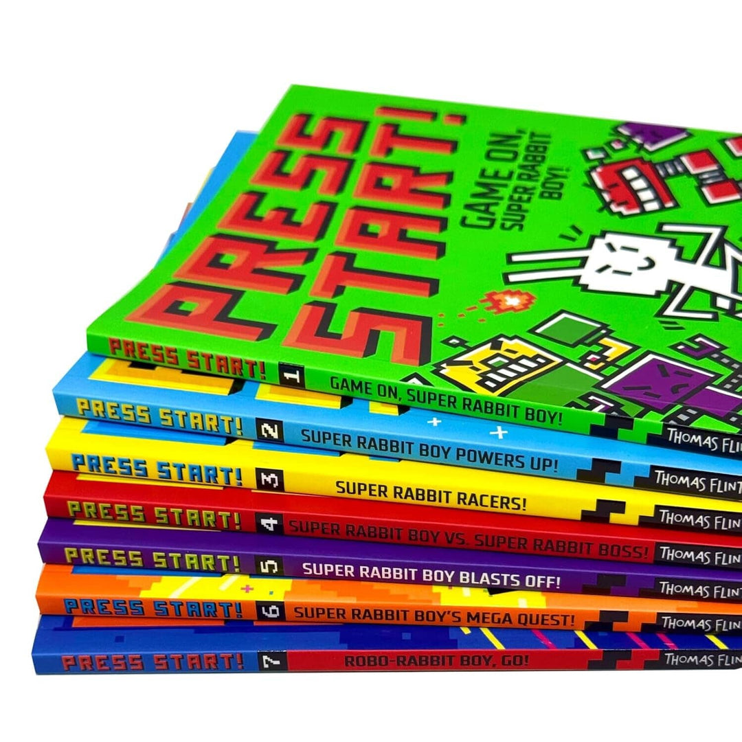 Press Start! Series by Thomas Flintham 7 Books Full-Colour Graphic Novels Collection Set - Ages 5+ - Paperback