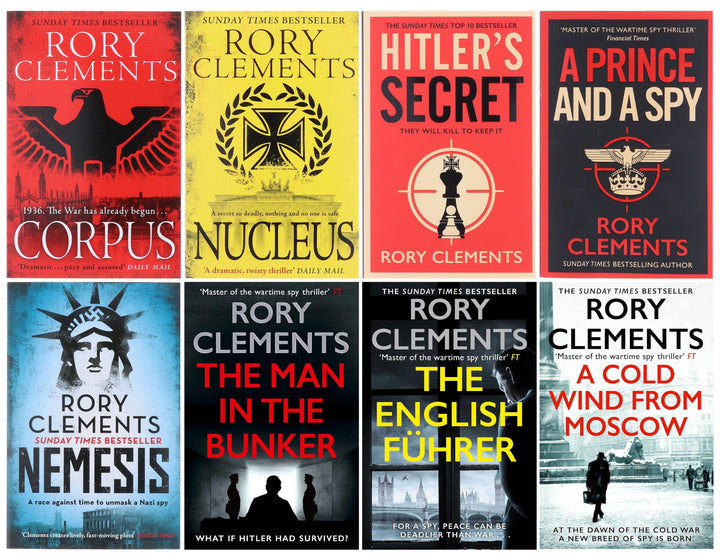 Tom Wilde Series (Book 1-8) By Rory Clements: 8 Books Collection Set - Fiction - Paperback