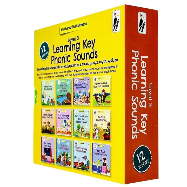 My Third Phonic Sounds (Level 3) with Included Fun Activities 12 Books Collection Box Set - Ages 4+ - Paperback