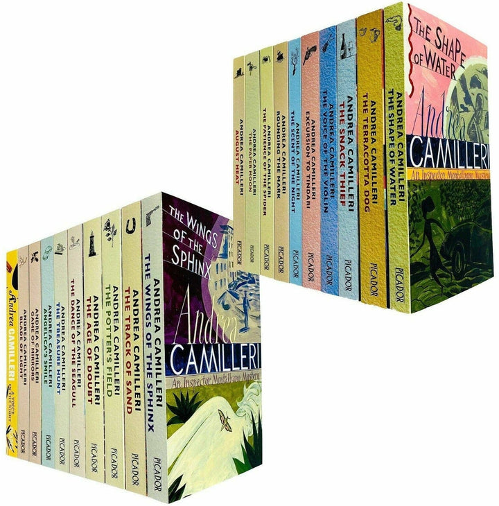 Inspector Montalbano by Andrea Camilleri Books 1-20 Collection Set - Fiction - Paperback