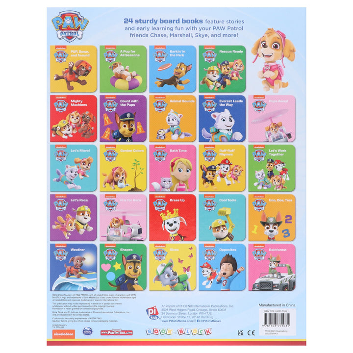 Nickelodeon PAW Patrol Chase, Skye, Marshall, and More! by PI Kids Deluxe 24-Book Set - Ages 0-6 - Board Book