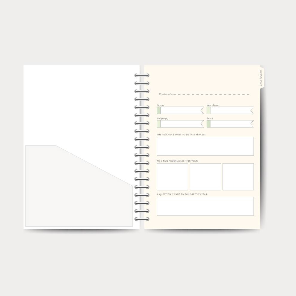 One Lesson At A Time 2026-2027 Teacher Planner - Olive Edition - Spiral Bound Hardback