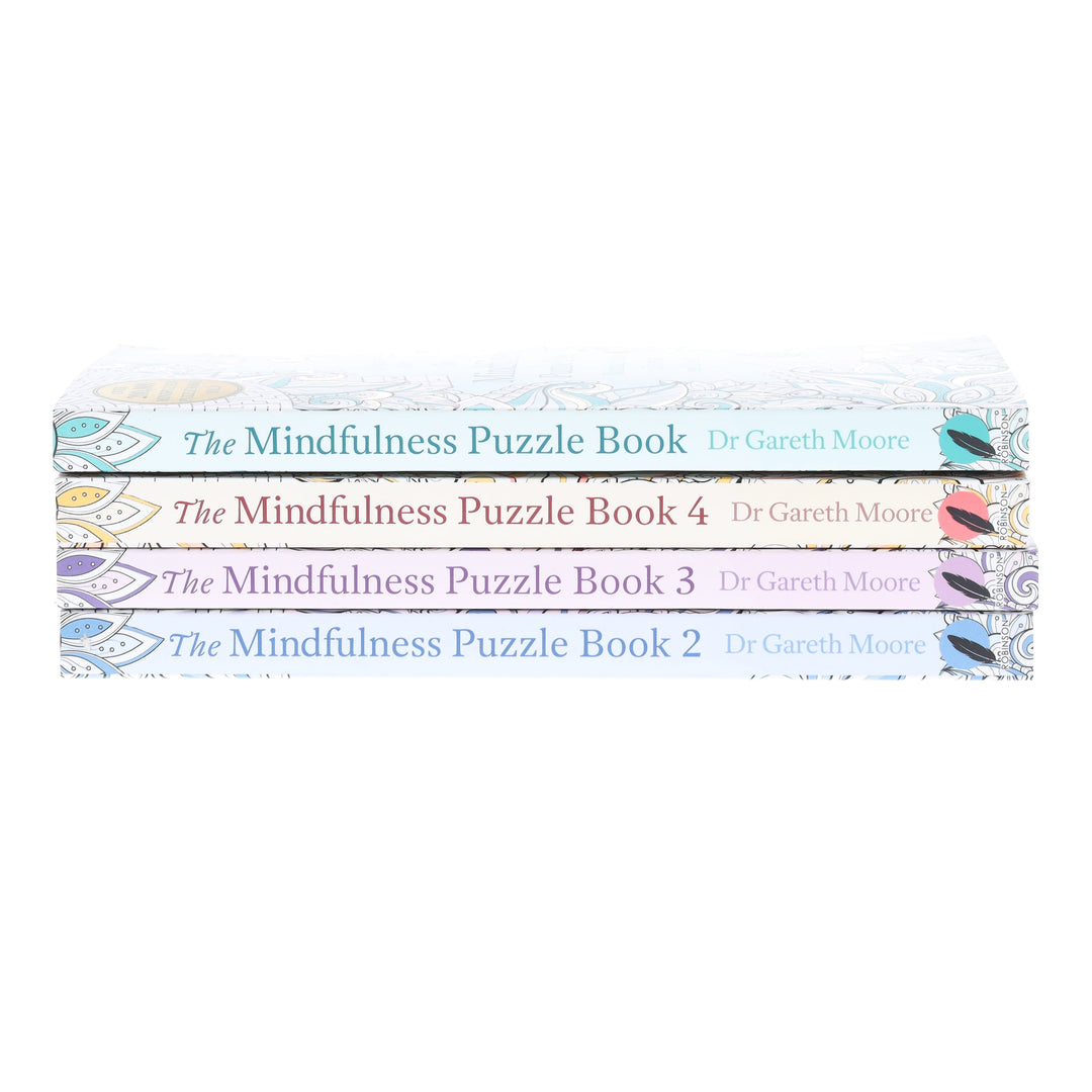 Mindfulness Puzzle Books by Dr Gareth Moore 4 Books Collection Set - Non Fiction - Paperback
