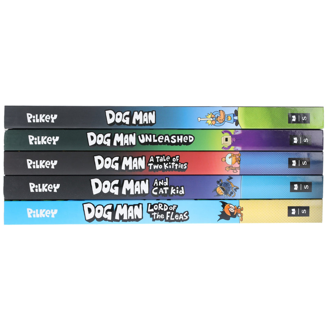 Dog Man by Dav Pilkey: Books 1-5 Collection Set - Ages 6-12 - Paperback