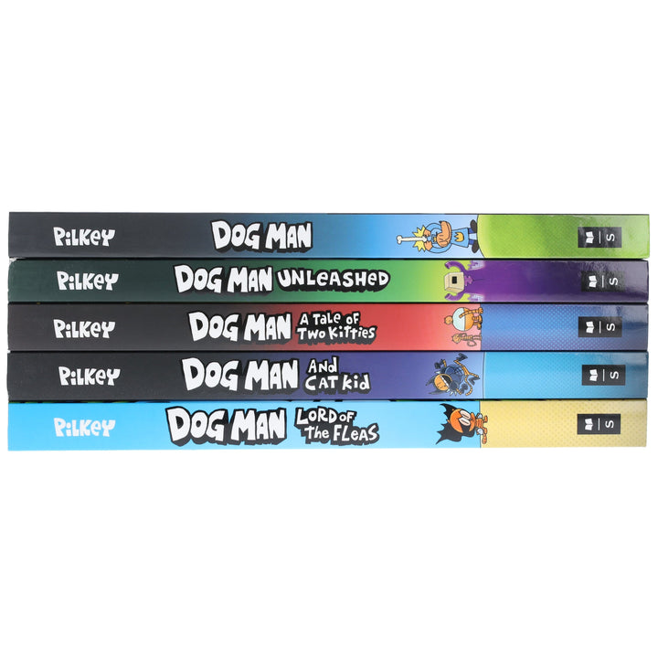 Dog Man by Dav Pilkey: Books 1-5 Collection Set - Ages 6-12 - Paperback