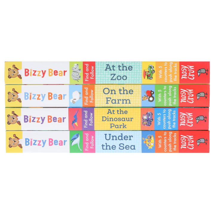 Bizzy Bear: Find and Follow Series by Benji Davies 4 Books Collection Set - Ages 2-5 - Board Book