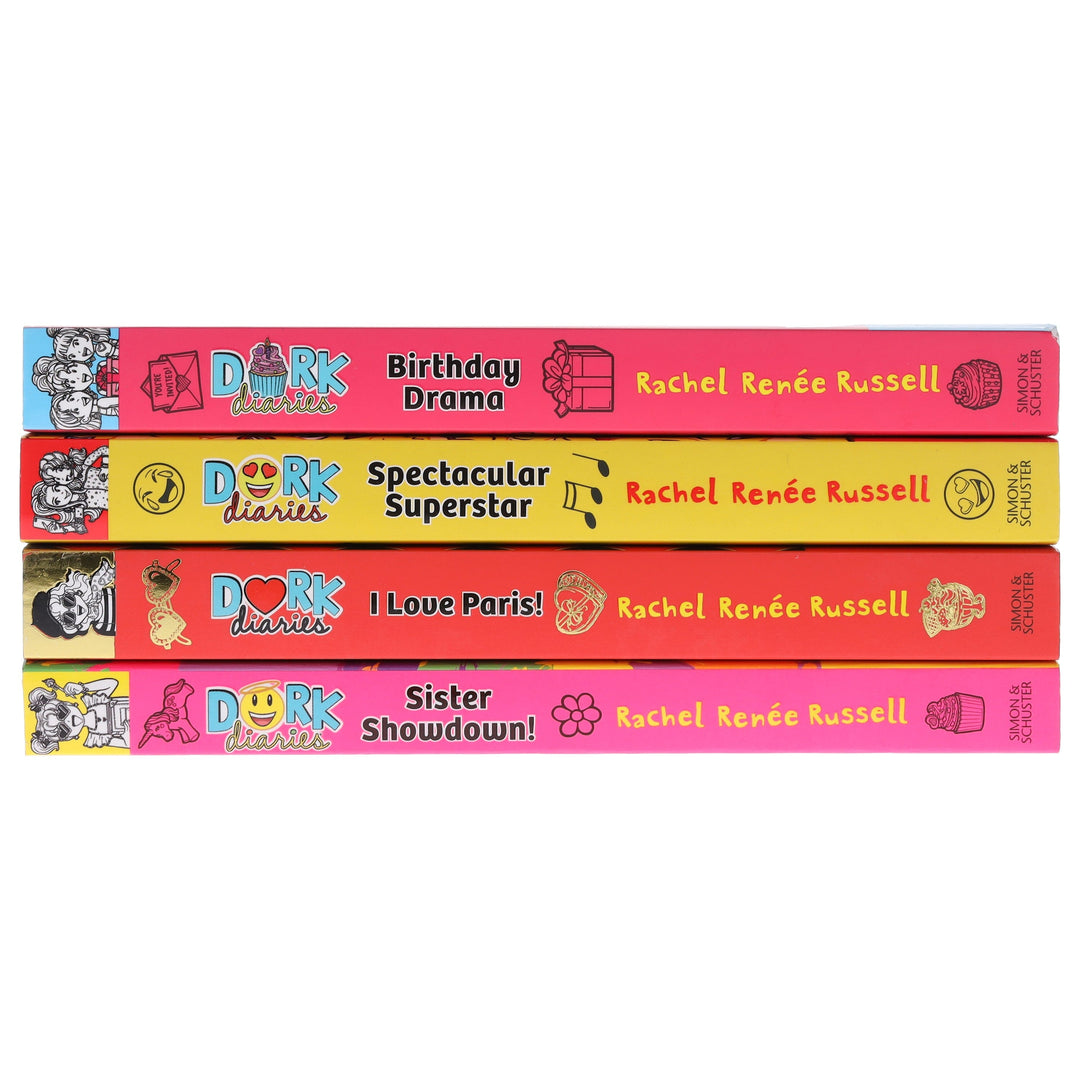 Dork Diaries Series (Vol. 13-16) By Rachel Renee Russell 4 Books Collection Set - Ages 9-11 - Paperback