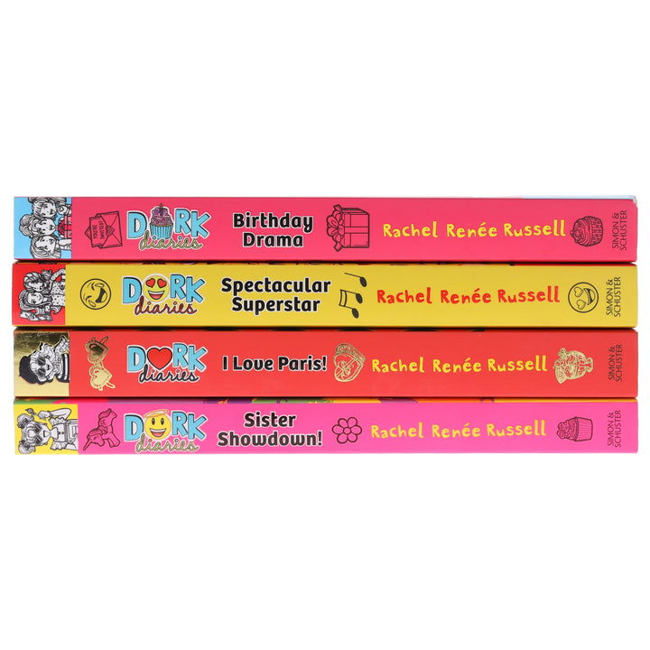 Dork Diaries Series (Vol. 13-16) By Rachel Renee Russell 4 Books Collection Set - Ages 9-11 - Paperback