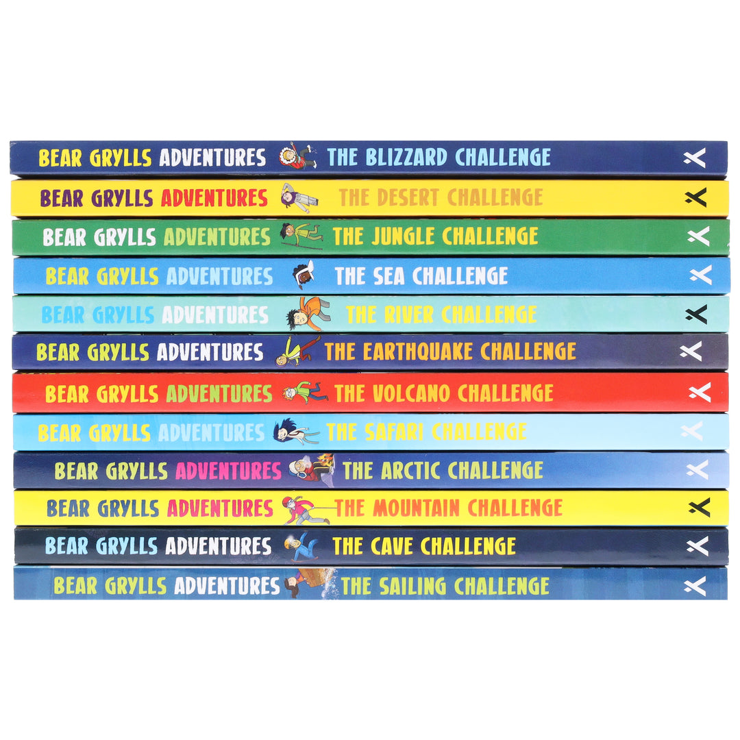 Bear Grylls The Complete Adventures Collection 12 Books Set - Ages 7+ - Paperback